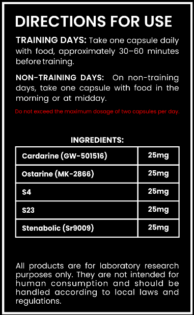 Advanced Cutting Stack – Cardarine, Ostarine, S4, S23 & Stenabolic Research Stack