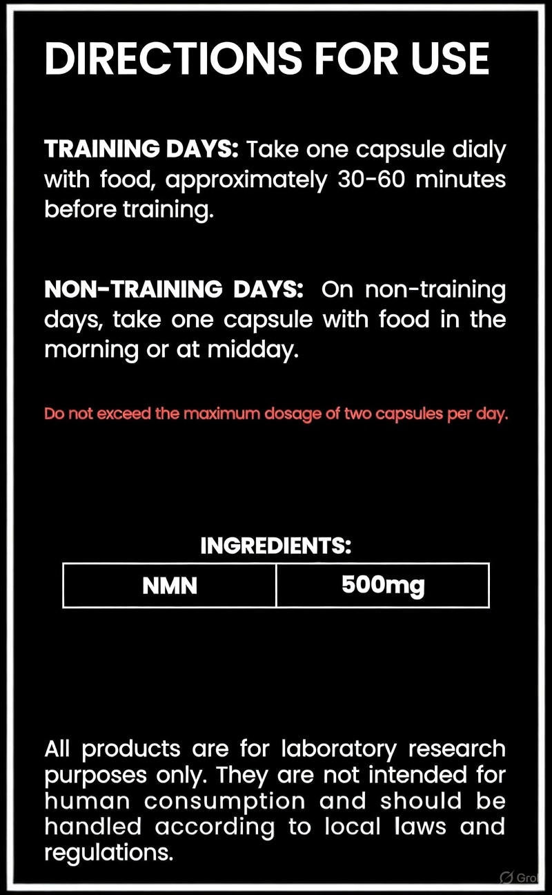 NMN (Nicotinamide Mononucleotide) Capsules – Cellular Research Compound