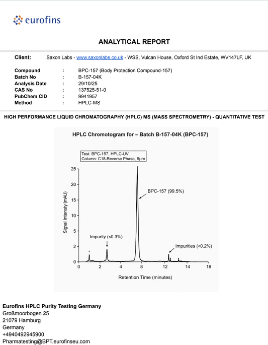 BPC-157 Research Peptide – Advanced Recovery & Tissue Support