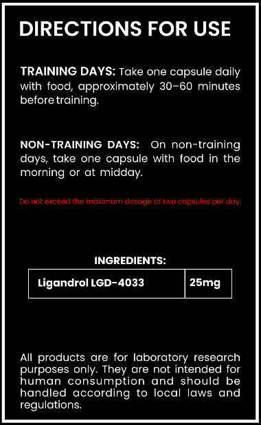 LGD-4033 (Ligandrol) 25mg Capsules – Research Compound