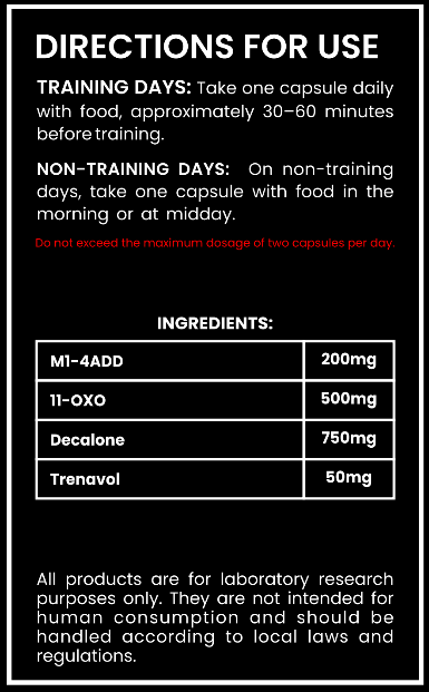 Monster Prohormone Stack – 11-OXO, Trenavol, Decalone & M1-4ADD Research Blend