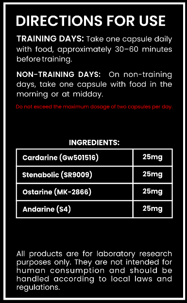 Ultimate Shred Stack – Cardarine, Stenabolic, Ostarine & S4 Research Stack