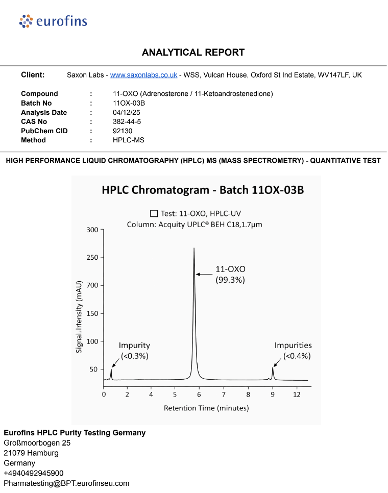 11-OXO – 11-Keto Testosterone Prohormone Compound