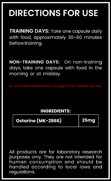 Ostarine (MK-2866) 25mg Capsules – Research Compound
