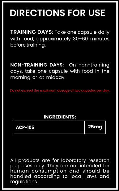 ACP-105 (Analine) 25mg Capsules – Research Compound