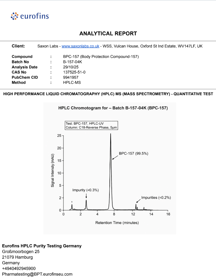 Buy BPC-157 Peptide Capsules 750mcg