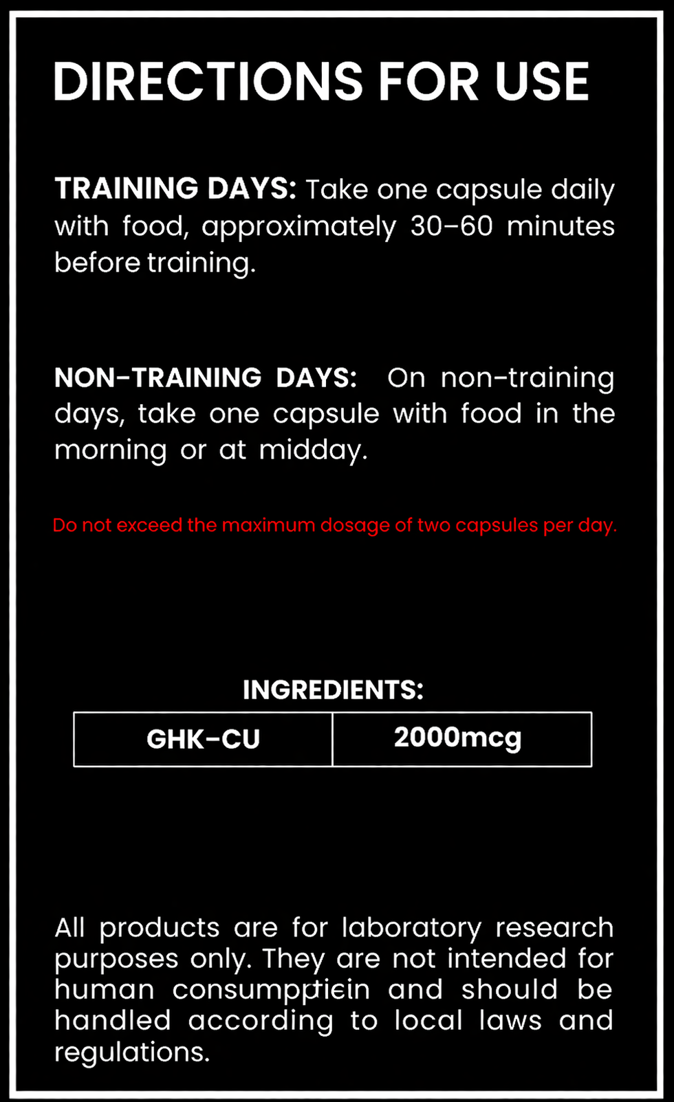 GHK-CU Capsules 2000mcg – Advanced Research Compound
