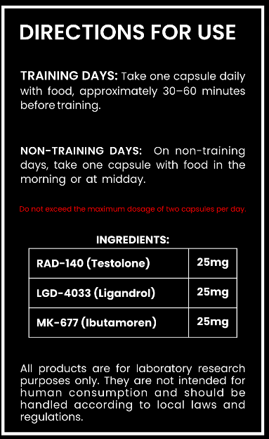 Intermediate Muscle Stack – RAD-140, LGD-4033 & MK-677 SARM Stack