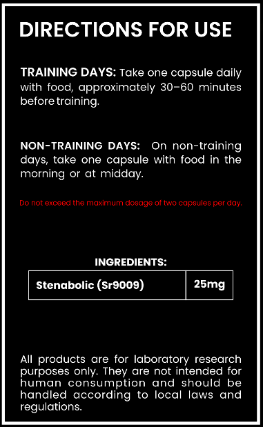 Stenabolic (SR9009) 25mg Capsules – Research Compound